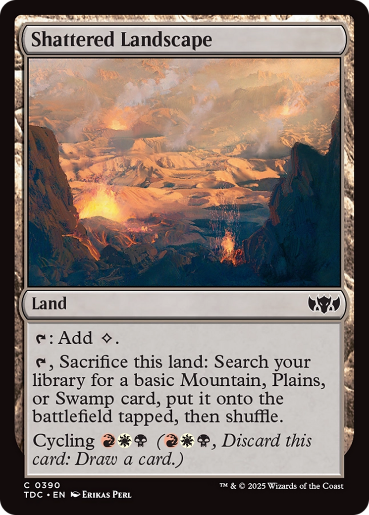 Shattered Landscape [Tarkir: Dragonstorm Commander] | Mega City Incorporated