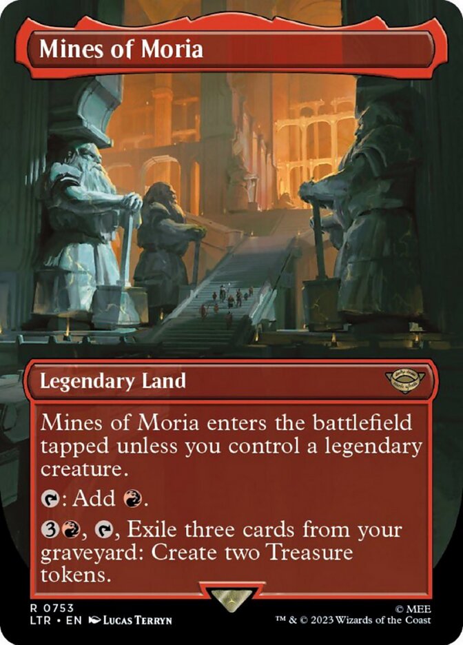 Mines of Moria (Borderless Alternate Art) (Surge Foil) (753) [The Lord of the Rings: Tales of Middle-Earth] | Mega City Incorporated