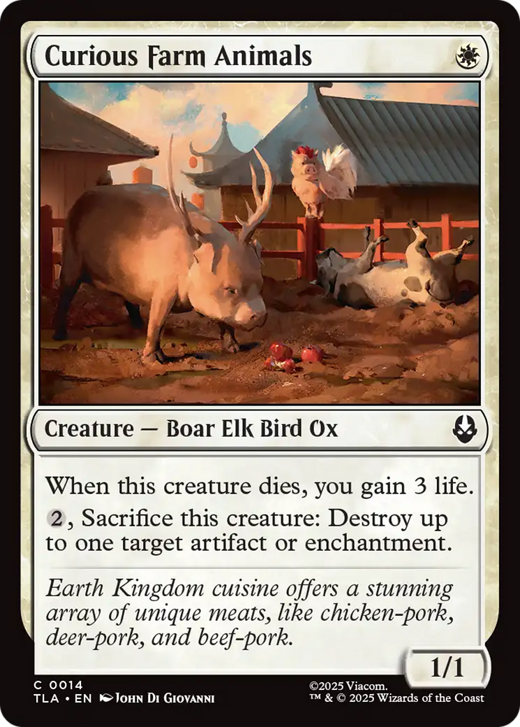 Curious Farm Animals [Avatar: The Last Airbender] | Mega City Incorporated