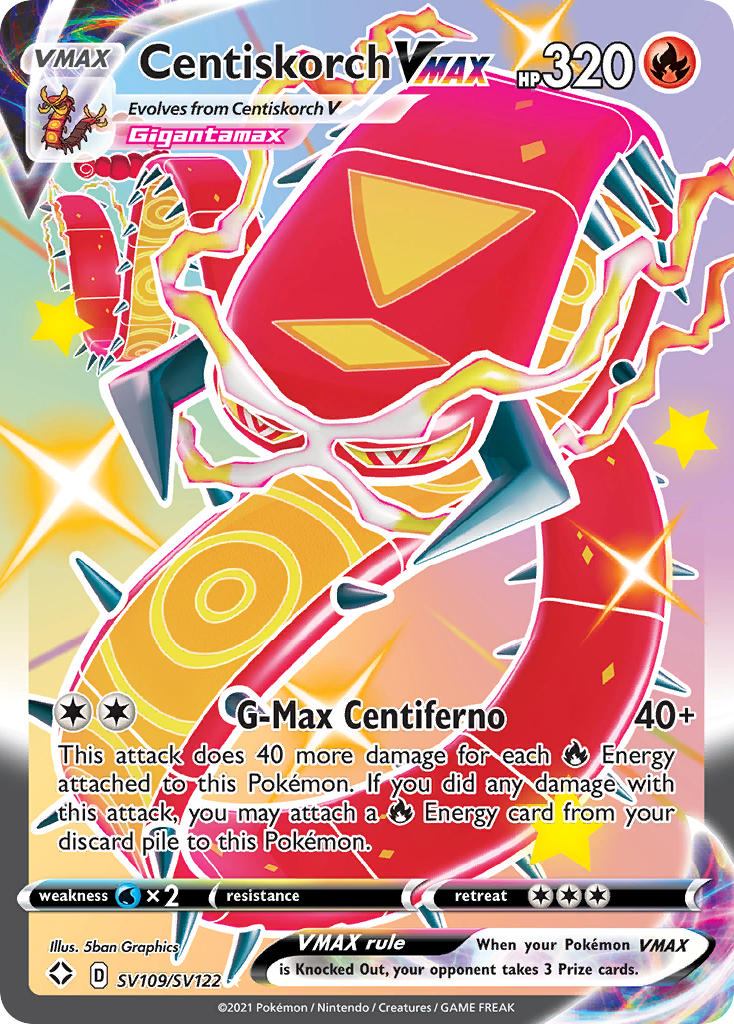 Centiskorch VMAX (SV109/SV122) [Sword & Shield: Shining Fates] | Mega City Incorporated