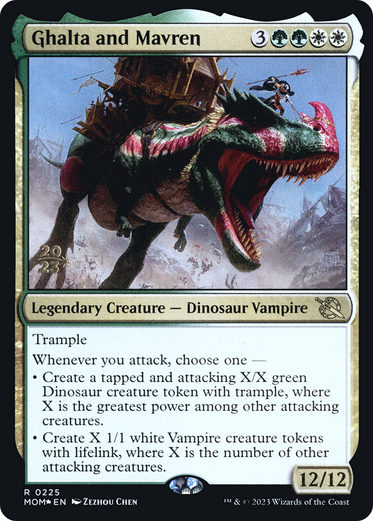 Ghalta and Mavren [March of the Machine Prerelease Promos] | Mega City Incorporated