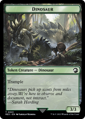 Treasure (0018) // Dinosaur (0001) Double-Sided Token [The Lost Caverns of Ixalan Tokens] | Mega City Incorporated