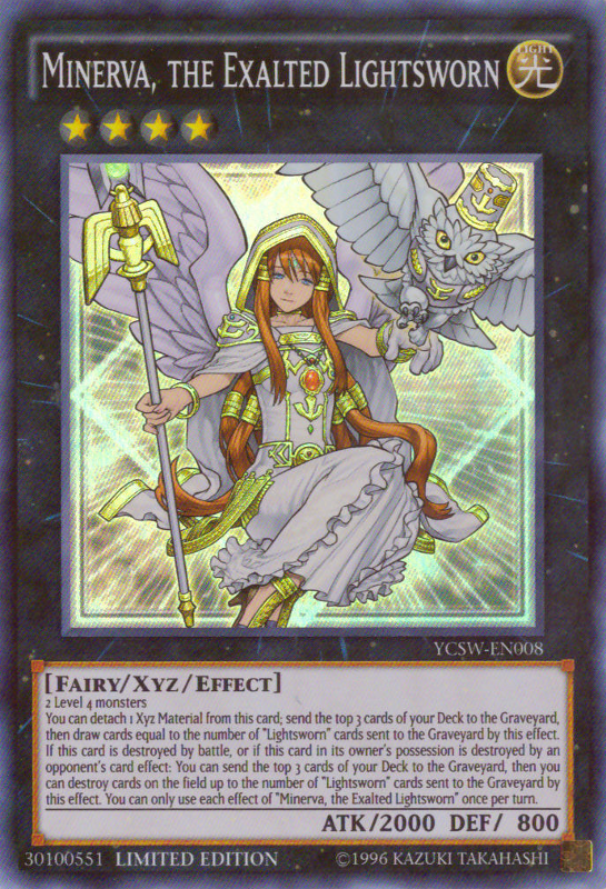 Minerva, the Exalted Lightsworn [YCSW-EN008] Super Rare | Mega City Incorporated