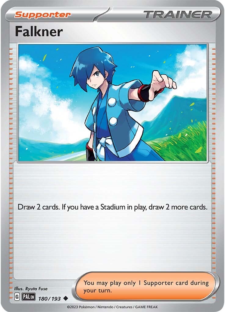 Falkner (180/193) [Scarlet & Violet: Paldea Evolved] | Mega City Incorporated