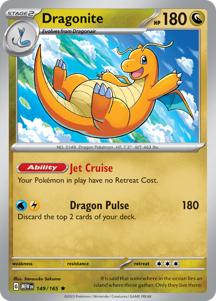 Dragonite (149/165) [Scarlet & Violet 151] | Mega City Incorporated