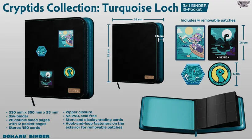 Gatherers' Tavern 12 PKT Domaru Binder Cryptide Collection - Turquoise Loch | Mega City Incorporated