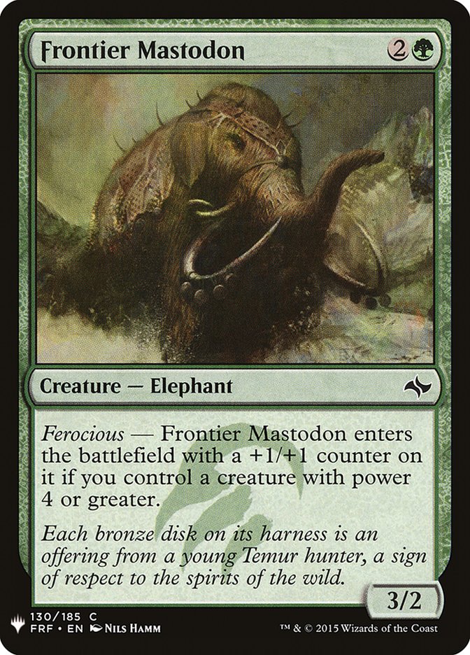 Frontier Mastodon [Mystery Booster] | Mega City Incorporated