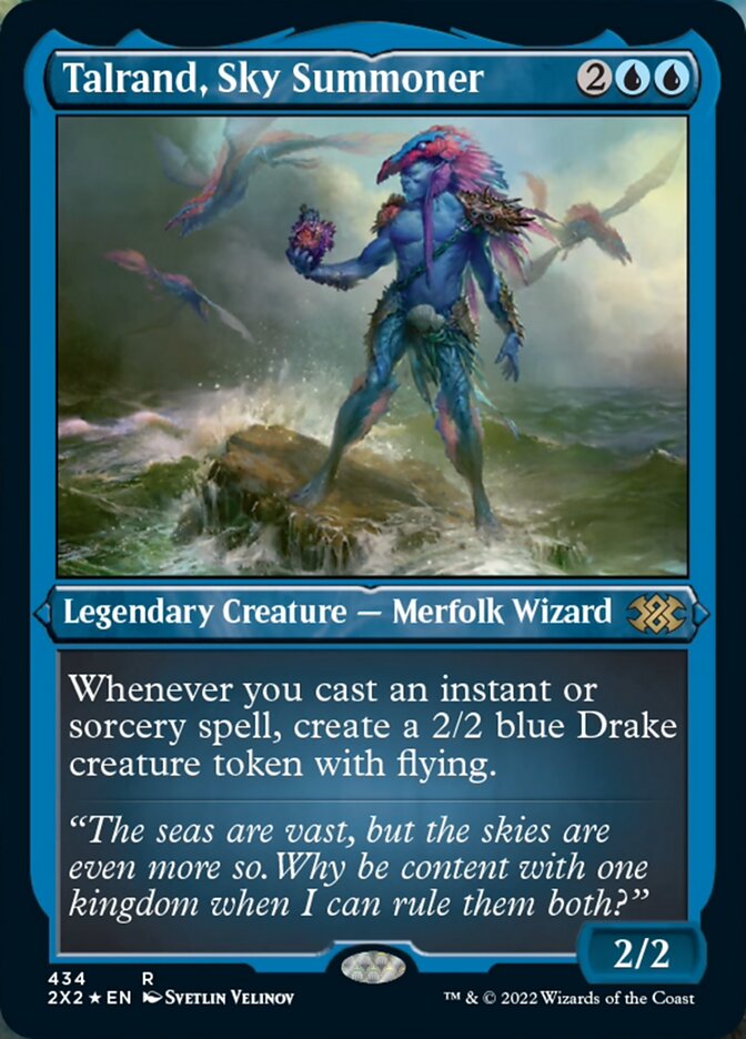 Talrand, Sky Summoner (Foil Etched) [Double Masters 2022] | Mega City Incorporated