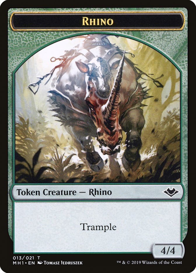 Rhino Token [Modern Horizons Tokens] | Mega City Incorporated