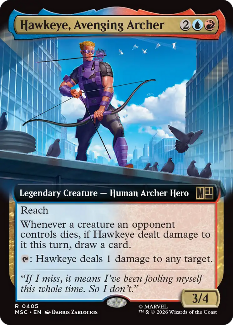 Hawkeye, Avenging Archer (Extended Art) [Marvel Super Heroes Commander] | Mega City Incorporated