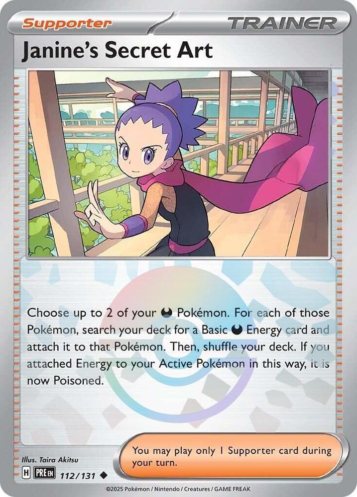 Janine's Secret Art (112/131) (Poke Ball Pattern) [Scarlet & Violet: Prismatic Evolutions] | Mega City Incorporated