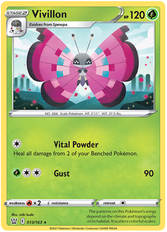 Vivillon (013/163) [Sword & Shield: Battle Styles] | Mega City Incorporated