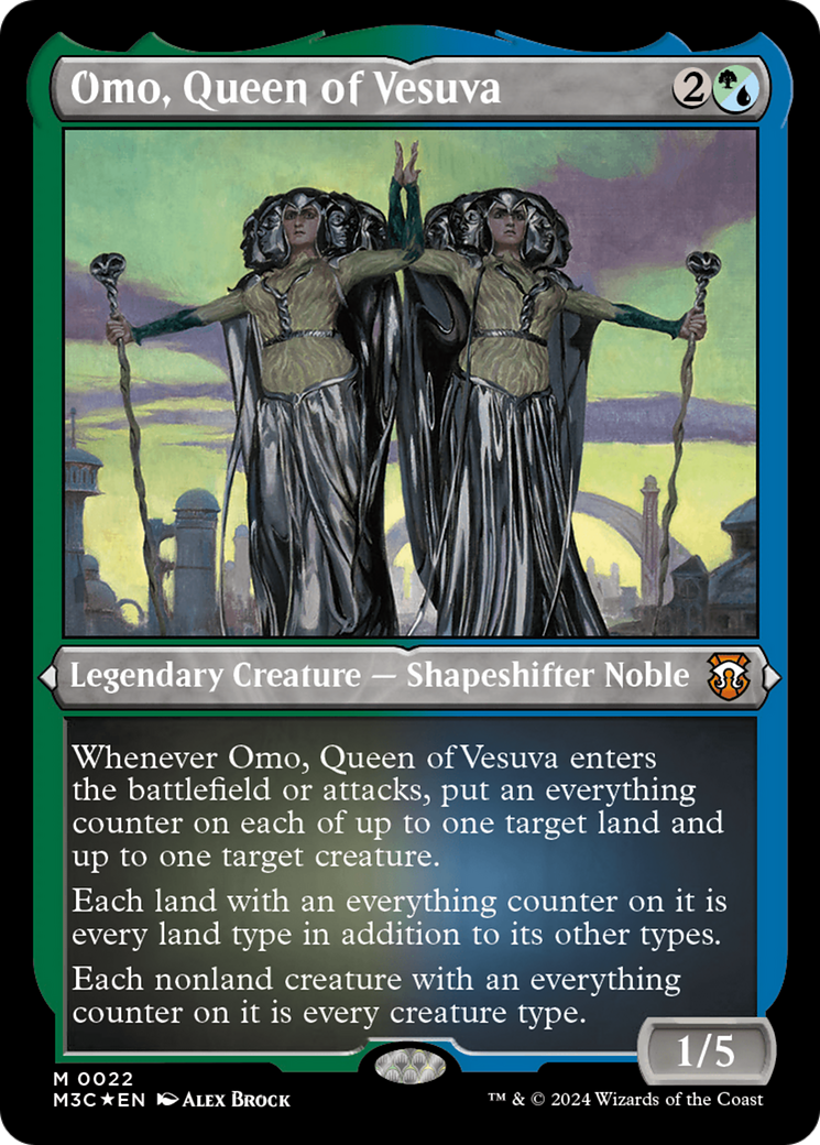 Omo, Queen of Vesuva (Foil Etched) [Modern Horizons 3 Commander] | Mega City Incorporated