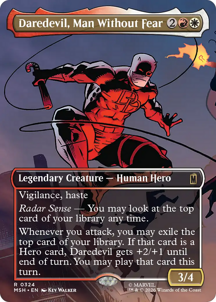 Daredevil, Man Without Fear (Borderless) (0324) [Marvel Super Heroes] | Mega City Incorporated
