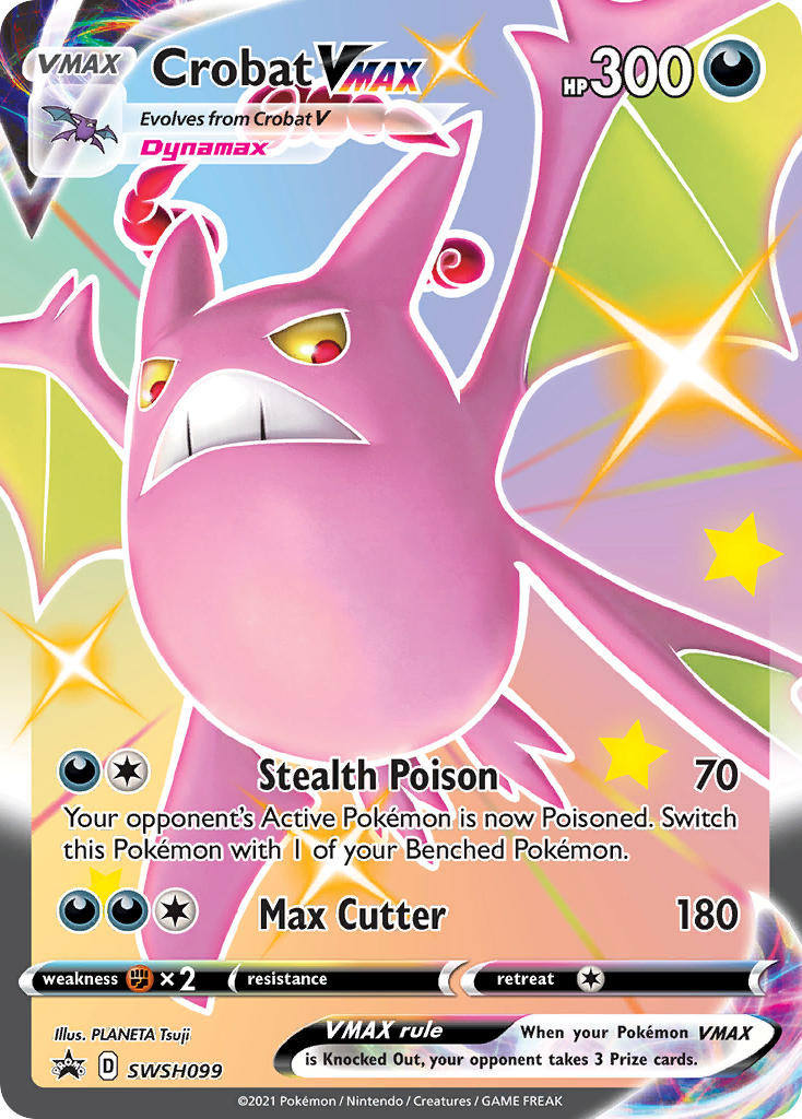 Crobat VMAX (SWSH099) (Jumbo Card) [Sword & Shield: Black Star Promos] | Mega City Incorporated