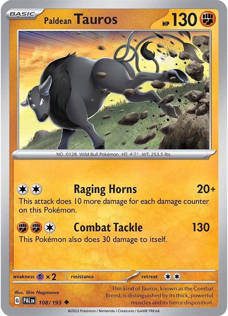 Paldean Tauros (108/193) [Scarlet & Violet: Paldea Evolved] | Mega City Incorporated