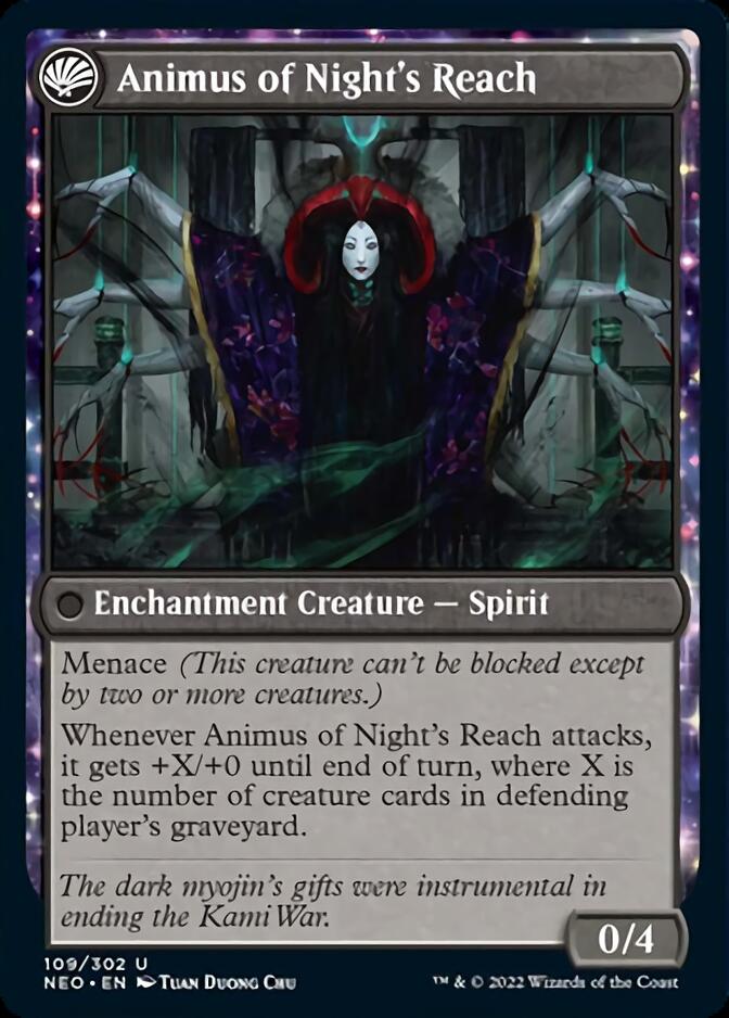 The Long Reach of Night // Animus of Night's Reach [Kamigawa: Neon Dynasty] | Mega City Incorporated