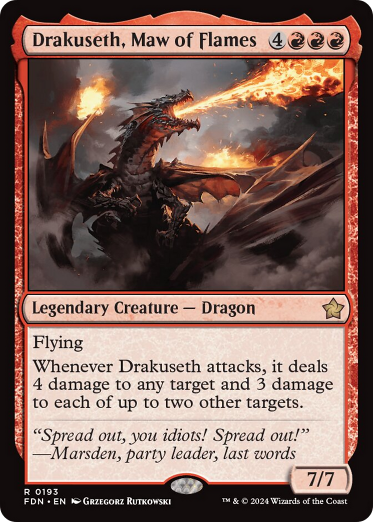 Drakuseth, Maw of Flames [Foundations] | Mega City Incorporated