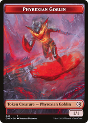 Phyrexian Goblin // Phyrexian Golem Double-Sided Token [Phyrexia: All Will Be One Tokens] | Mega City Incorporated