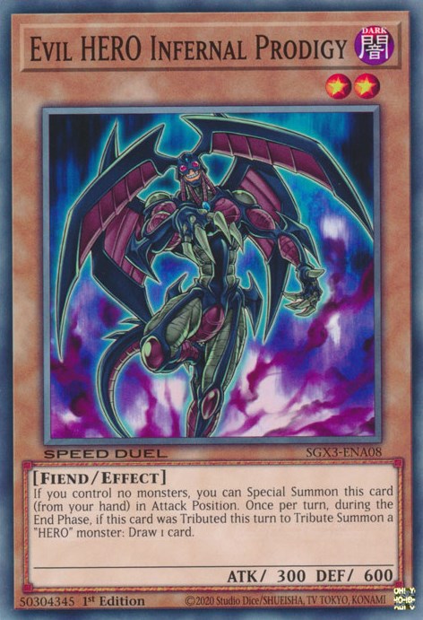 Evil HERO Infernal Prodigy [SGX3-ENA08] Common | Mega City Incorporated