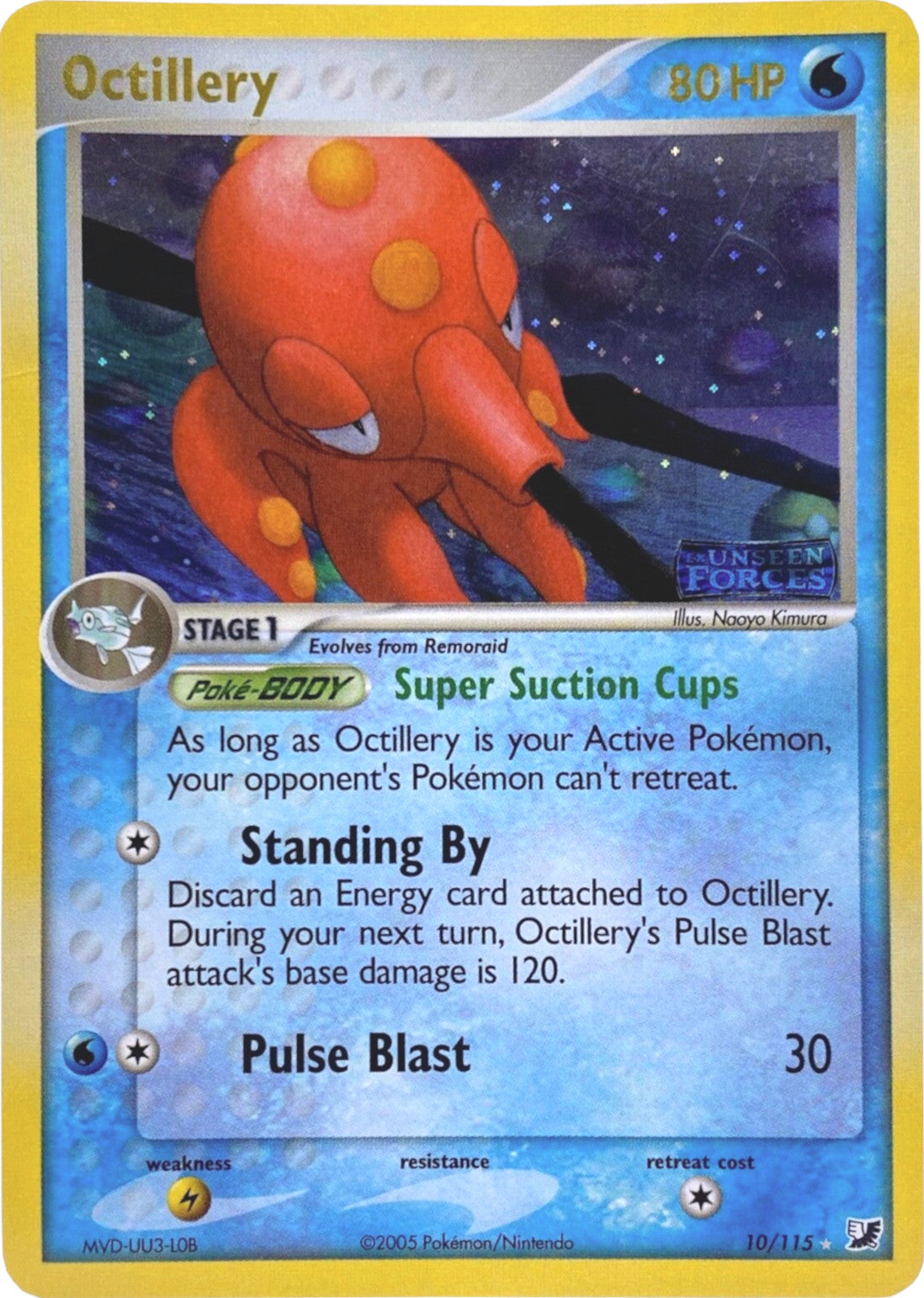 Octillery (10/115) (Stamped) [EX: Unseen Forces] | Mega City Incorporated