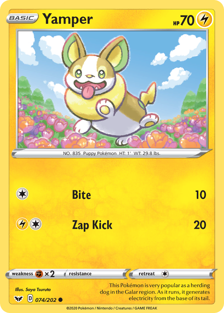 Yamper (074/202) [Sword & Shield: Base Set] | Mega City Incorporated