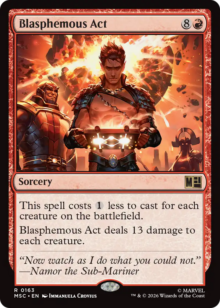 Blasphemous Act (Surge Foil) [Marvel Super Heroes Commander] | Mega City Incorporated