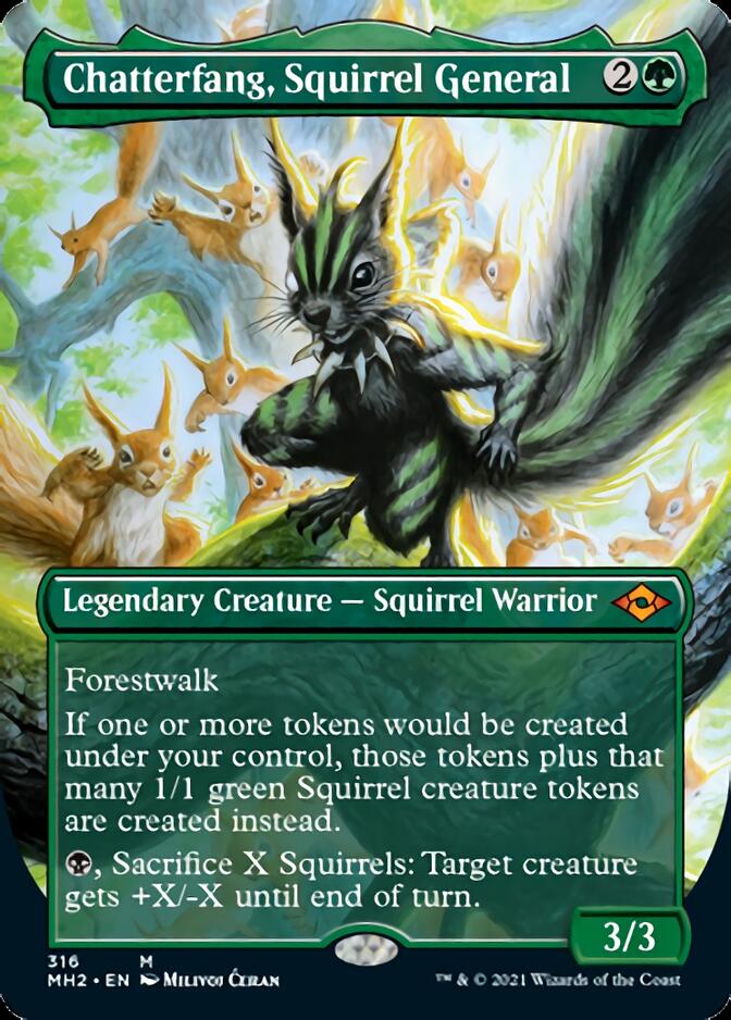 Chatterfang, Squirrel General (Borderless Alternate Art) [Modern Horizons 2] | Mega City Incorporated