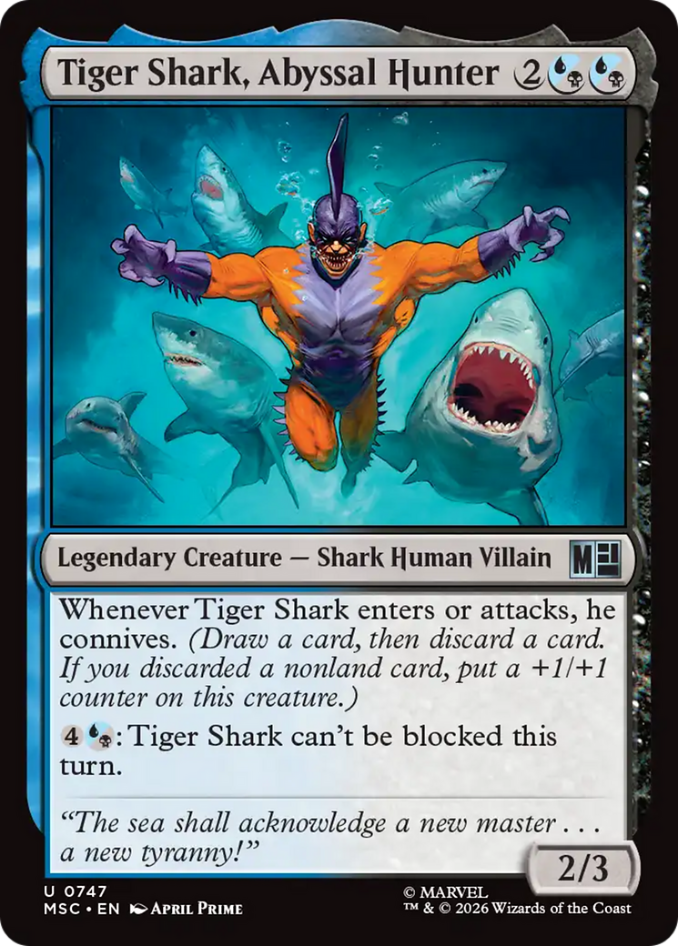 Tiger Shark, Abyssal Hunter [Marvel Super Heroes Commander] | Mega City Incorporated