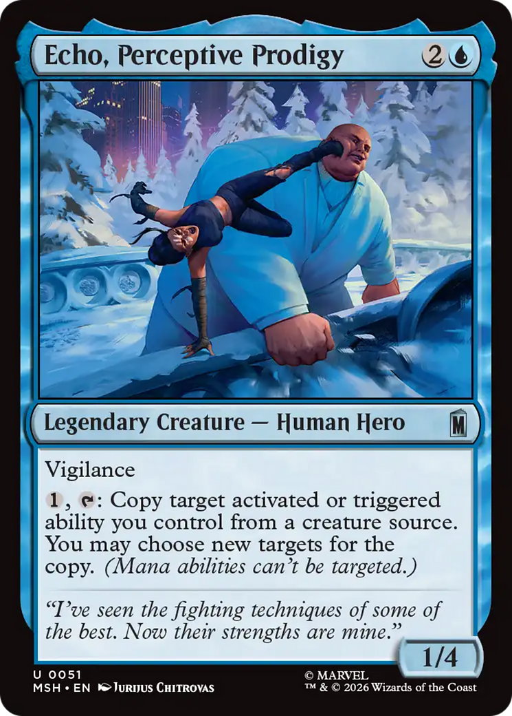 Echo, Perceptive Prodigy [Marvel Super Heroes] | Mega City Incorporated