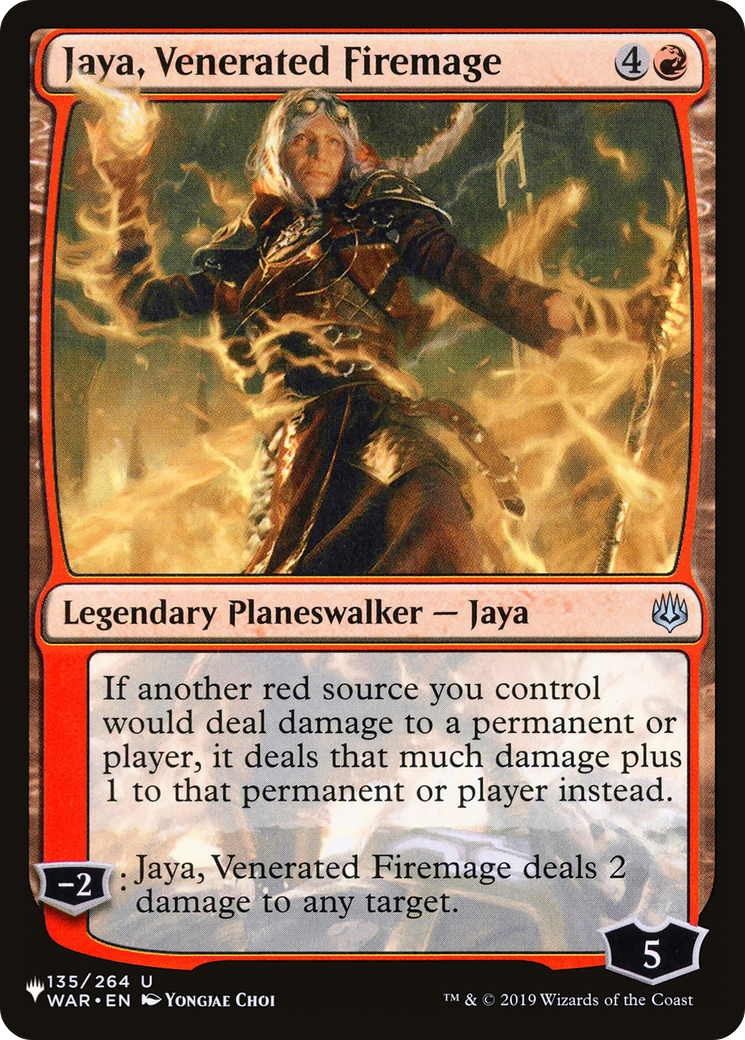 Jaya, Venerated Firemage [The List] | Mega City Incorporated