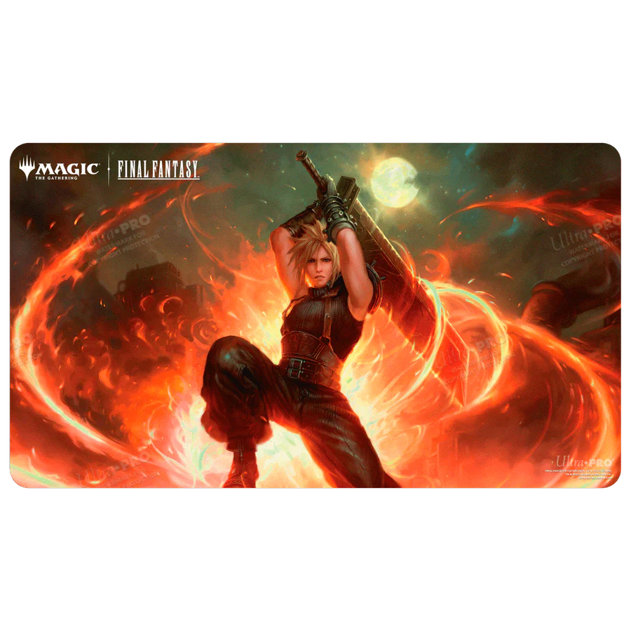 Magic: The Gathering®—FINAL FANTASY™ Cloud, Ex-SOLDIER (Commander) Playmat | Mega City Incorporated