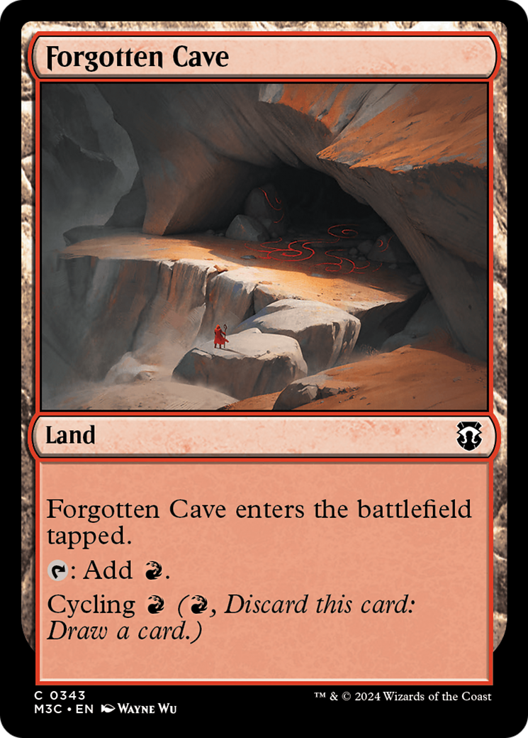 Forgotten Cave (Ripple Foil) [Modern Horizons 3 Commander] | Mega City Incorporated