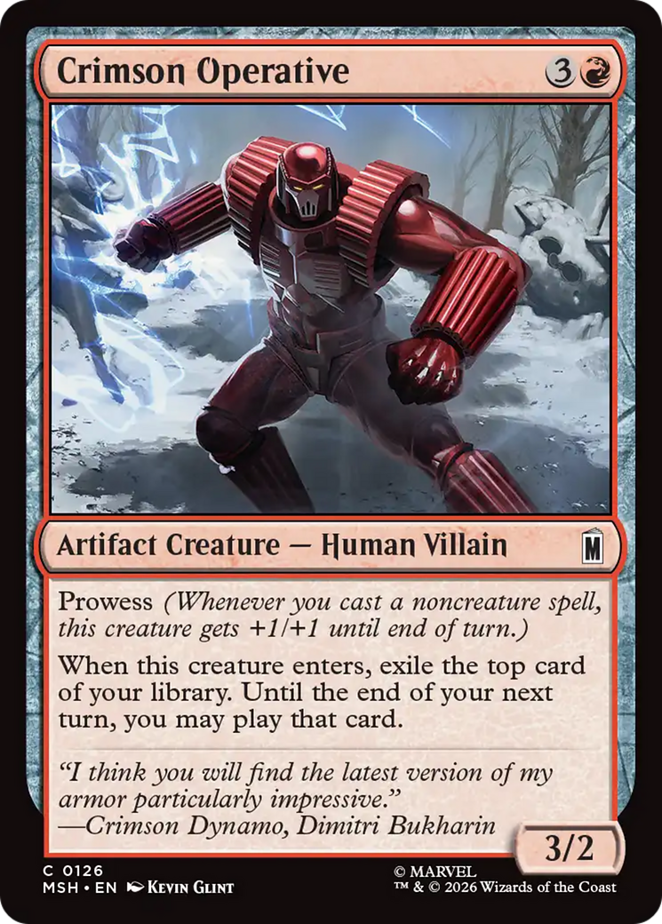 Crimson Operative [Marvel Super Heroes] | Mega City Incorporated