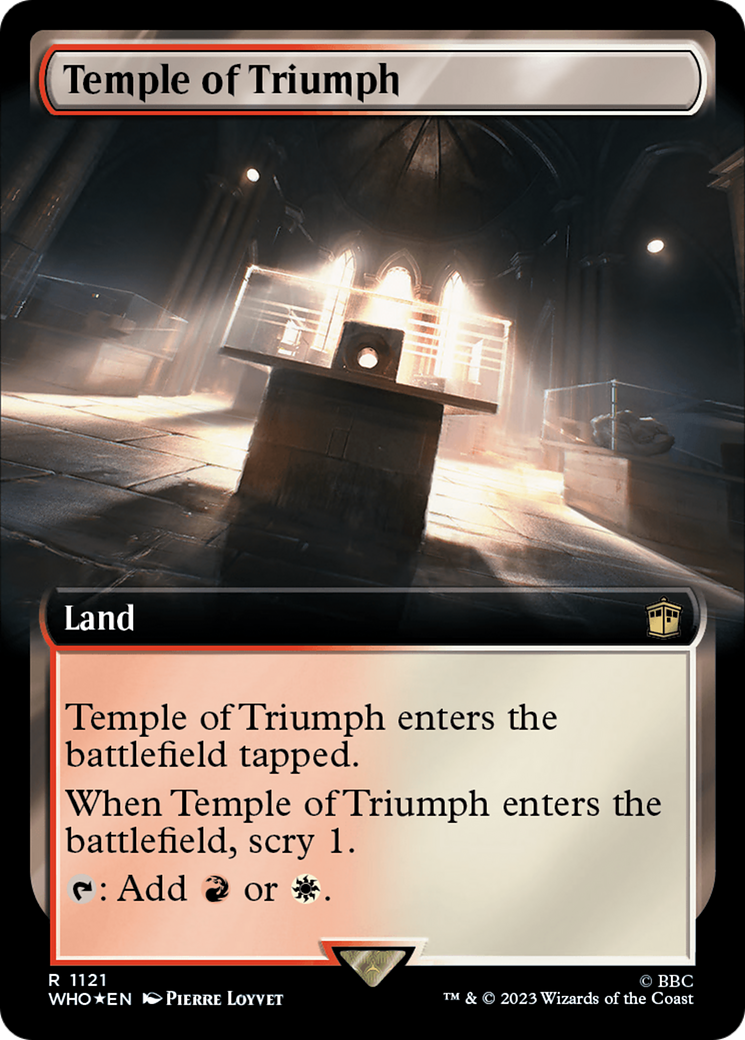 Temple of Triumph (Extended Art) (Surge Foil) [Doctor Who] | Mega City Incorporated