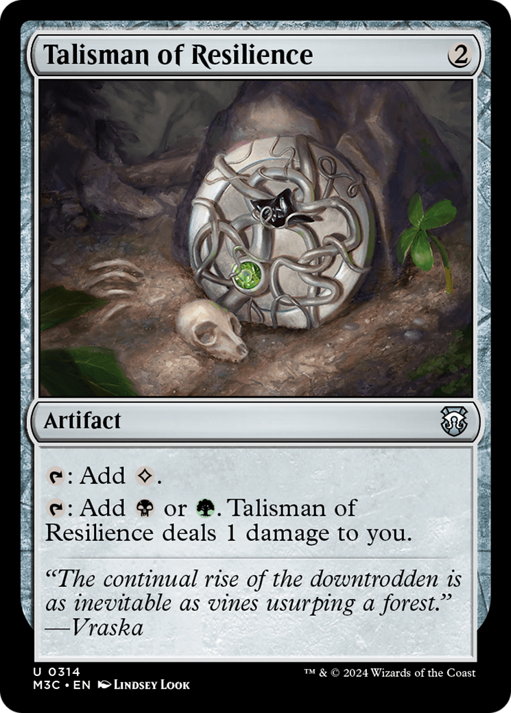 Talisman of Resilience (Ripple Foil) [Modern Horizons 3 Commander] | Mega City Incorporated