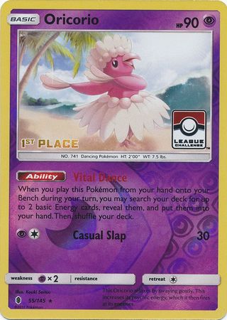 Oricorio (55/145) (League Promo 1st Place) [Sun & Moon: Guardians Rising] | Mega City Incorporated