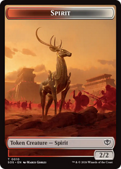 Fractal (0004) // Spirit (0010) Double-Sided Token [Secrets of Strixhaven Tokens] | Mega City Incorporated
