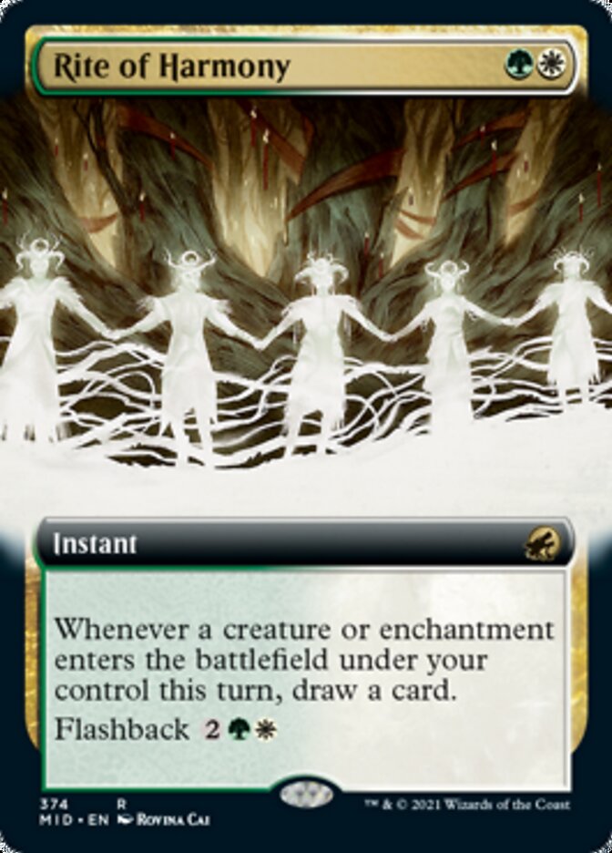 Rite of Harmony (Extended Art) [Innistrad: Midnight Hunt] | Mega City Incorporated