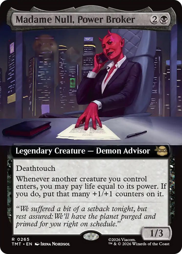 Madame Null, Power Broker (Extended Art) [Teenage Mutant Ninja Turtles] | Mega City Incorporated