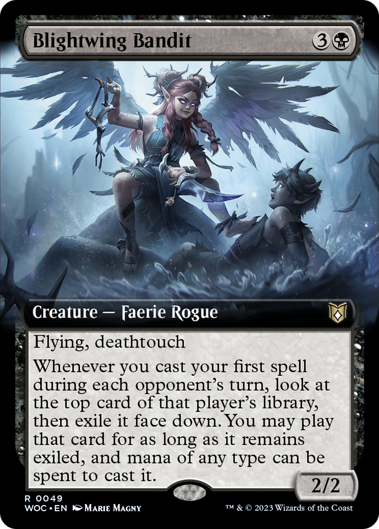 Blightwing Bandit (Extended Art) [Wilds of Eldraine Commander] | Mega City Incorporated
