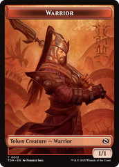 Dragon (0011) // Warrior Double-Sided Token [Tarkir: Dragonstorm Tokens] | Mega City Incorporated