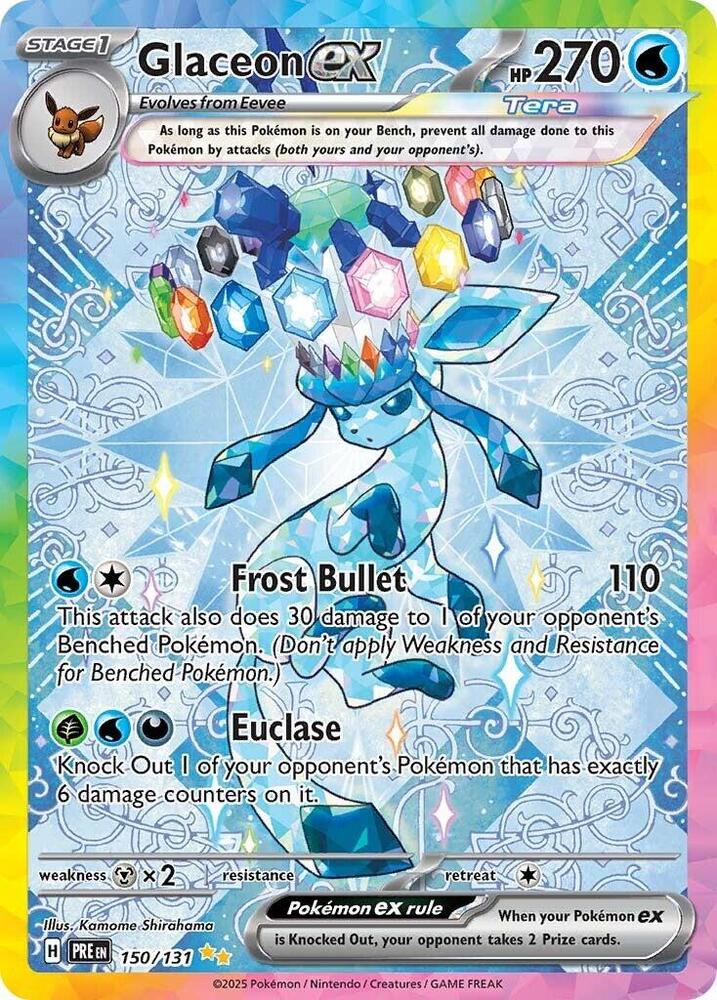 Glaceon ex (150/131) [Scarlet & Violet: Prismatic Evolutions] | Mega City Incorporated