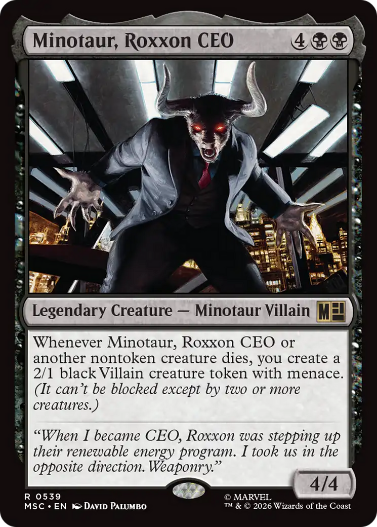 Minotaur, Roxxon CEO [Marvel Super Heroes Commander] | Mega City Incorporated