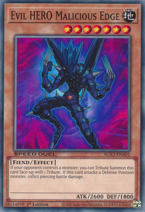 Evil HERO Malicious Edge [SGX3-ENA01] Common | Mega City Incorporated