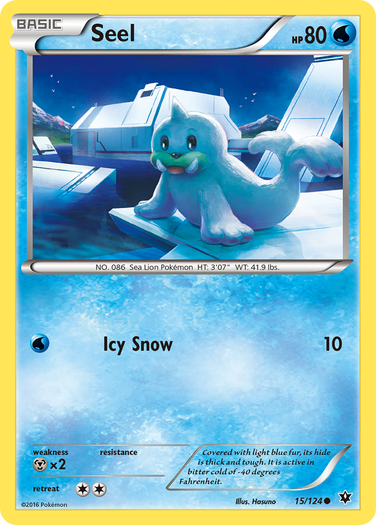 Seel (15/124) [XY: Fates Collide] | Mega City Incorporated