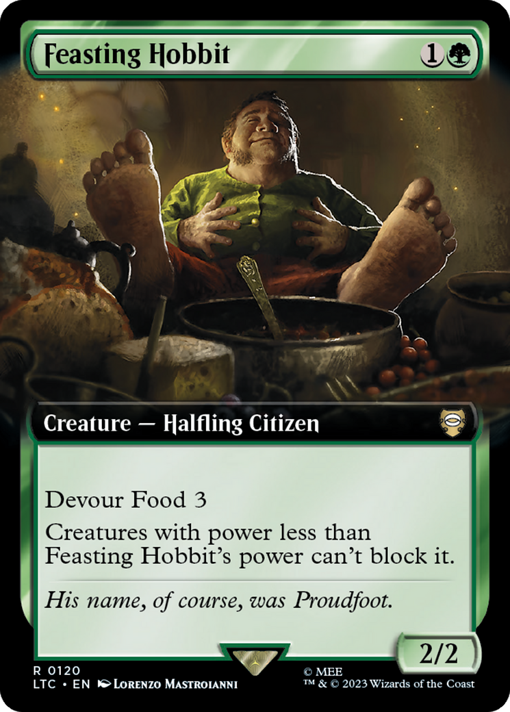 Feasting Hobbit (Extended Art) [The Lord of the Rings: Tales of Middle-Earth Commander] | Mega City Incorporated