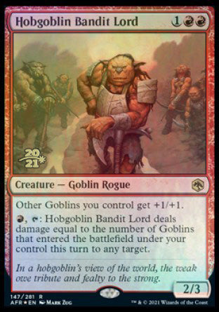 Hobgoblin Bandit Lord [Dungeons & Dragons: Adventures in the Forgotten Realms Prerelease Promos] | Mega City Incorporated