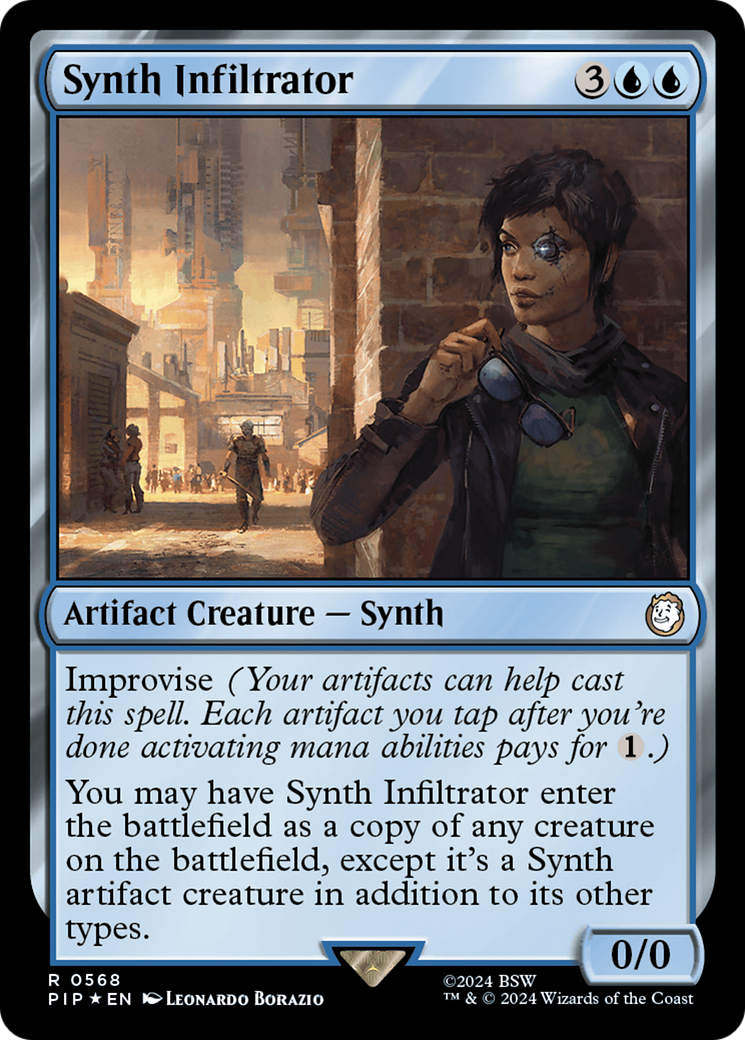 Synth Infiltrator (Surge Foil) [Fallout] | Mega City Incorporated