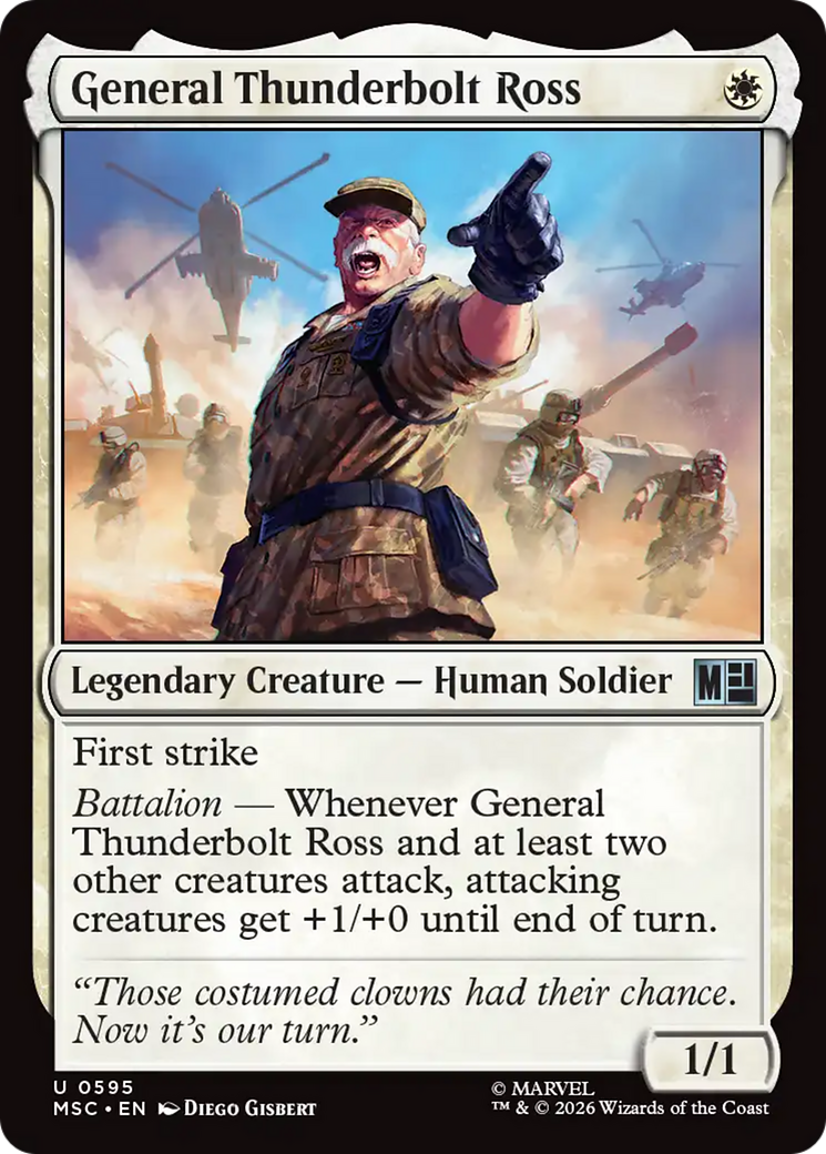 General Thunderbolt Ross [Marvel Super Heroes Commander] | Mega City Incorporated